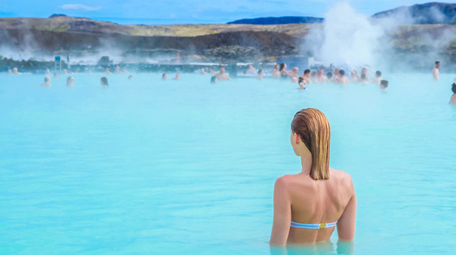 Islands heisse Quellen Island Thermalbäder