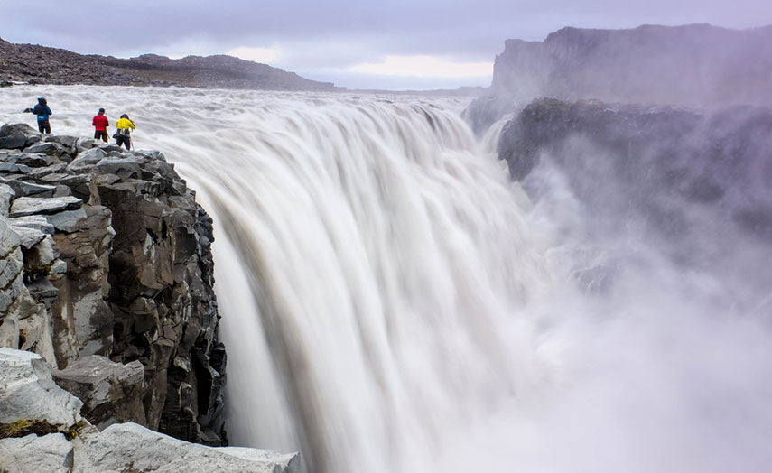 Island Norden Attraktion Wasserfall Dettifoss