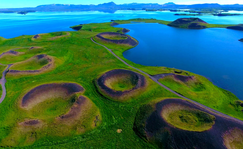 Myvatn Kraterseen in Island
