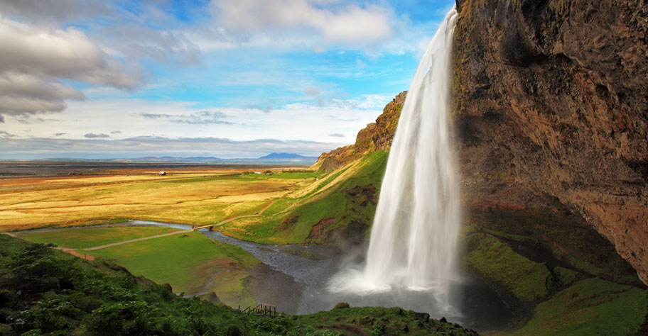 Seljalandsfoss Wasserfälle Island Natur Reisen