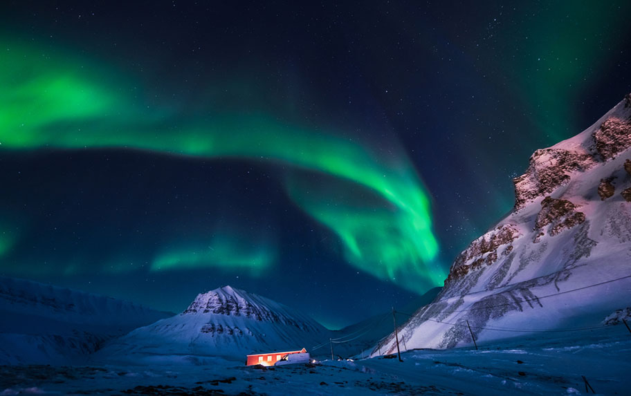 Spitzbergen Norwegen Winter